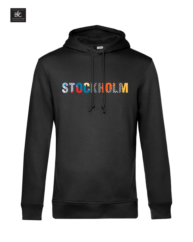 HOODIE COLORFUL LETTERS STOCKHOLM CITY