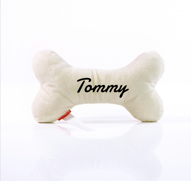 DOG TOY SQUEEZE MINI FEET® WITH YOUR DOG NAME