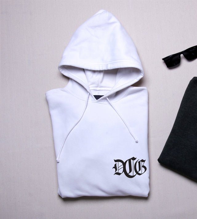 PERSONALISED GOTHIC INITIALS HOODIE PREMIUM B&C